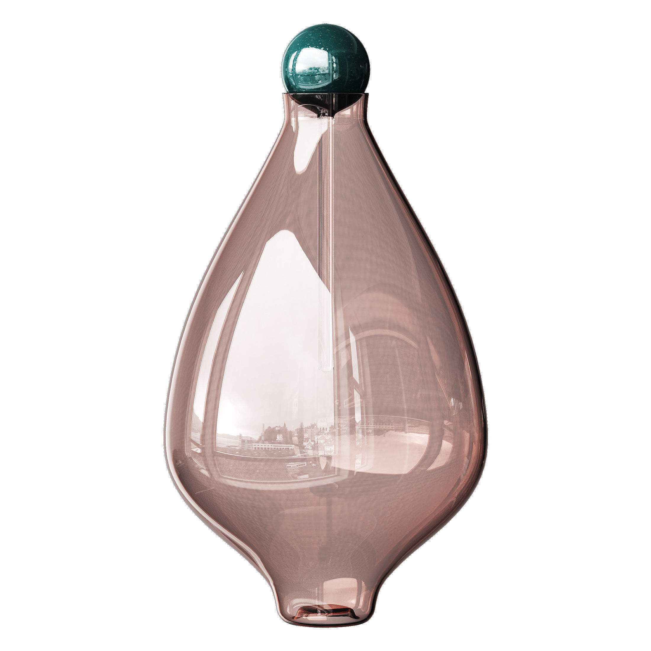 Glass Vase Low-poly 3D model_8