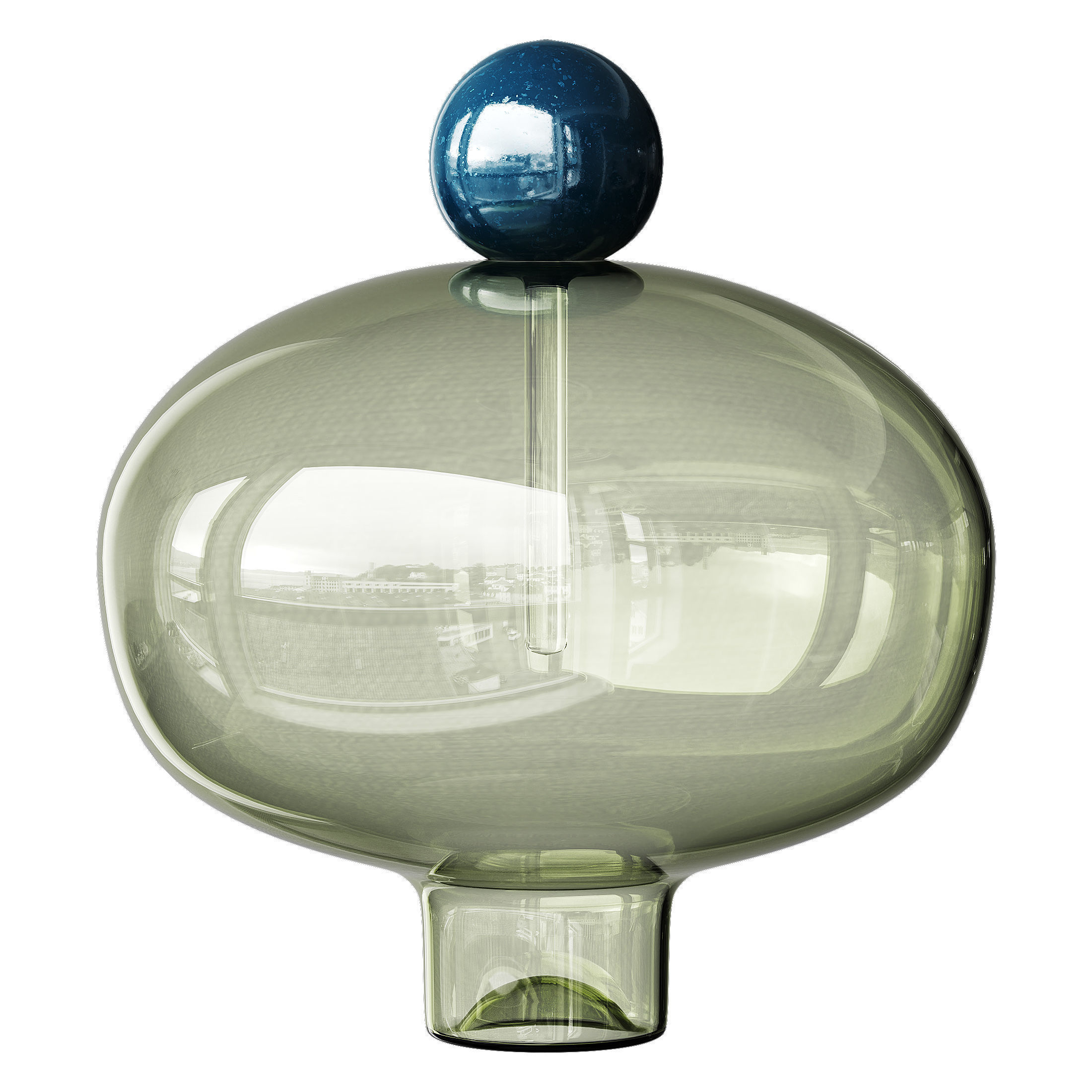 Glass Vase Low-poly 3D model_14