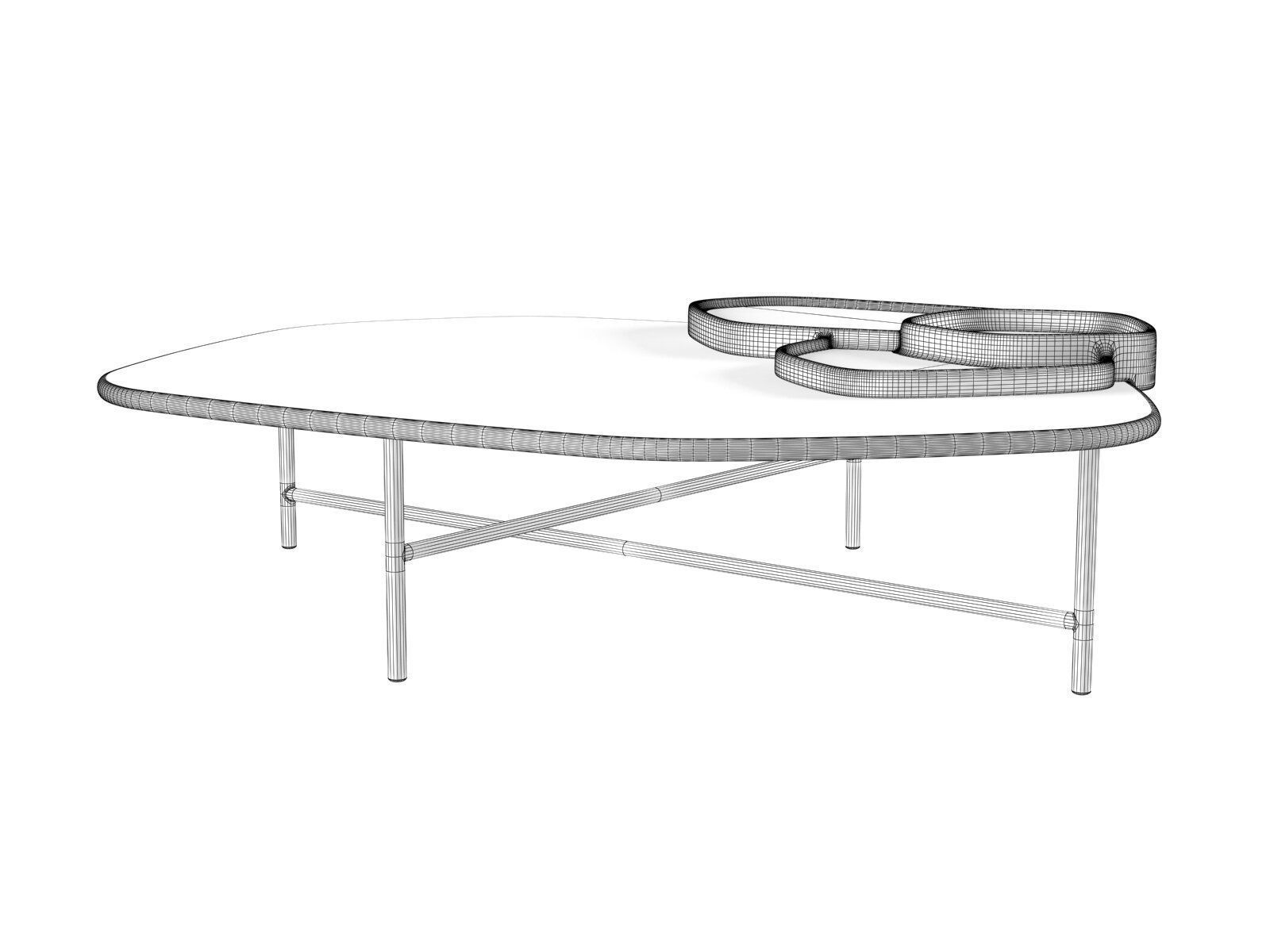 Lewa Coffee Table L 3D model_4