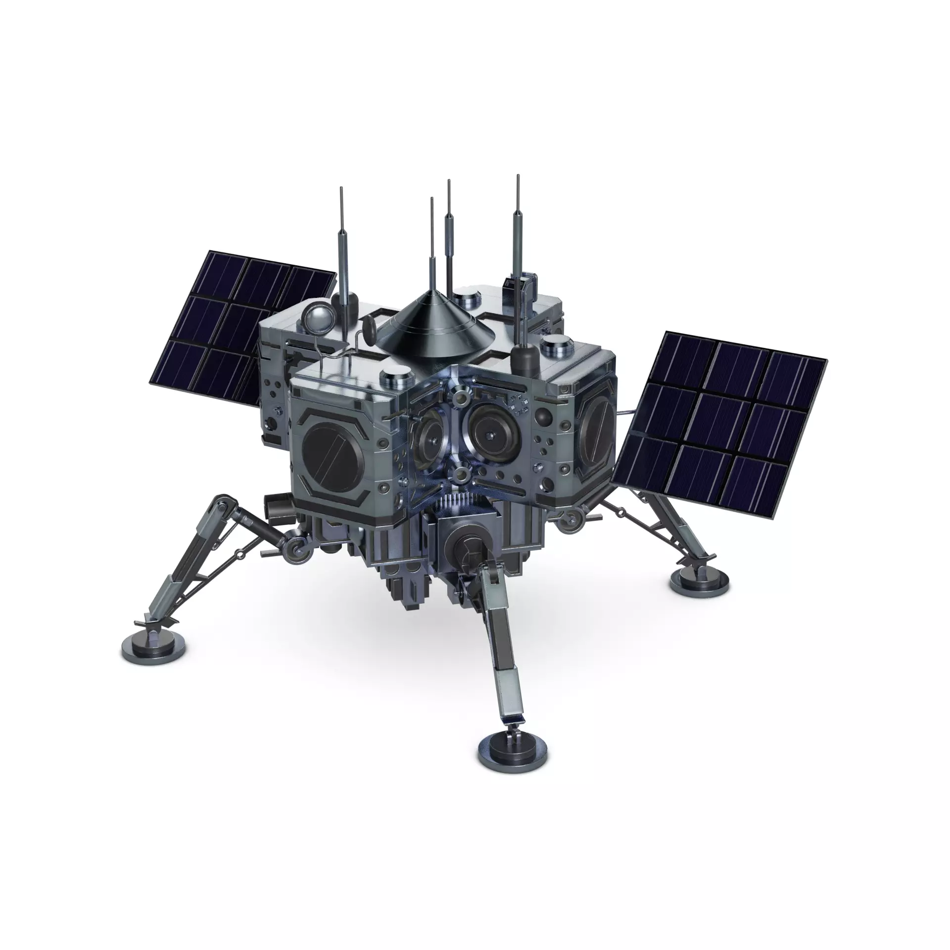 Rovers and Lander 3D model_0