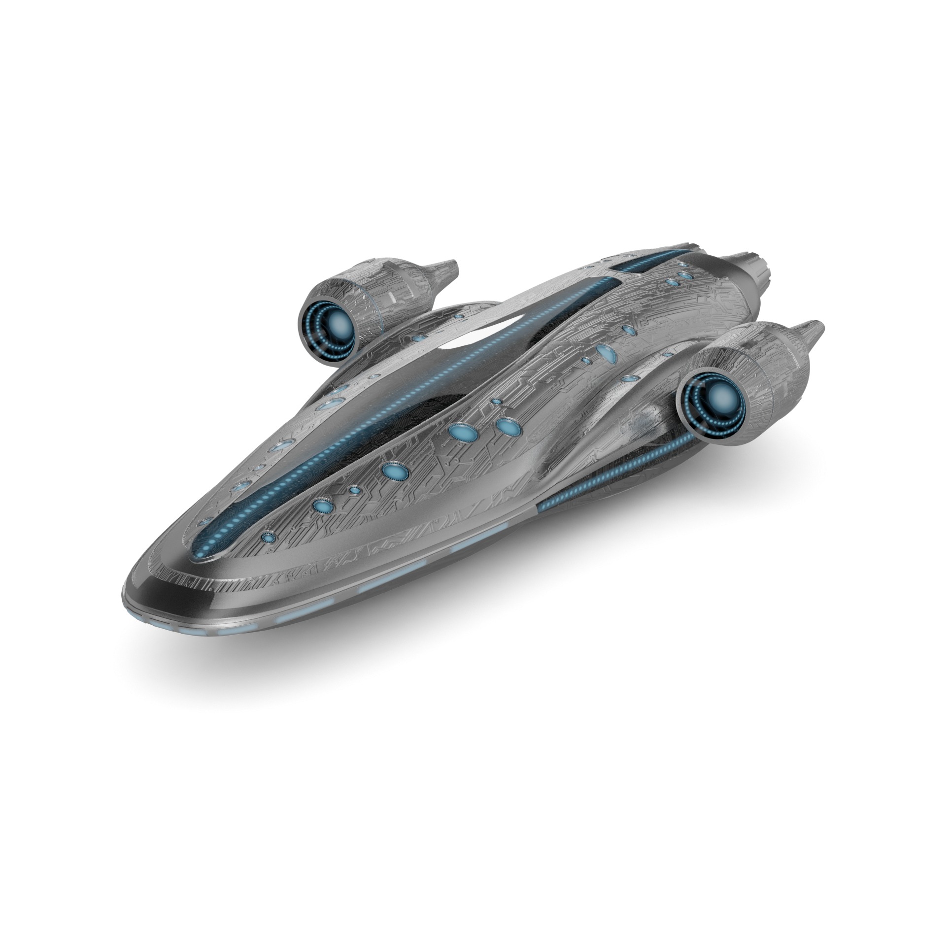 Flyby Spacecraft 3D model_1