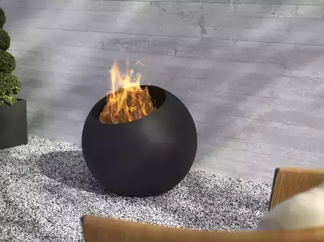 Bubble Outdoor Fireplace 3D model