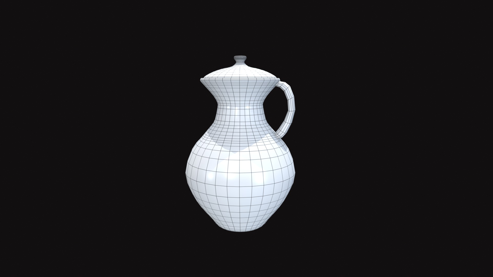 Medieval Vase V04 Low-poly 3D model_10