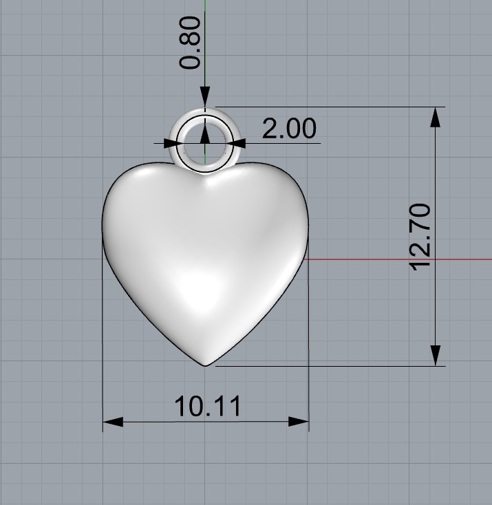 Heart3 Pendants 3D print model_5