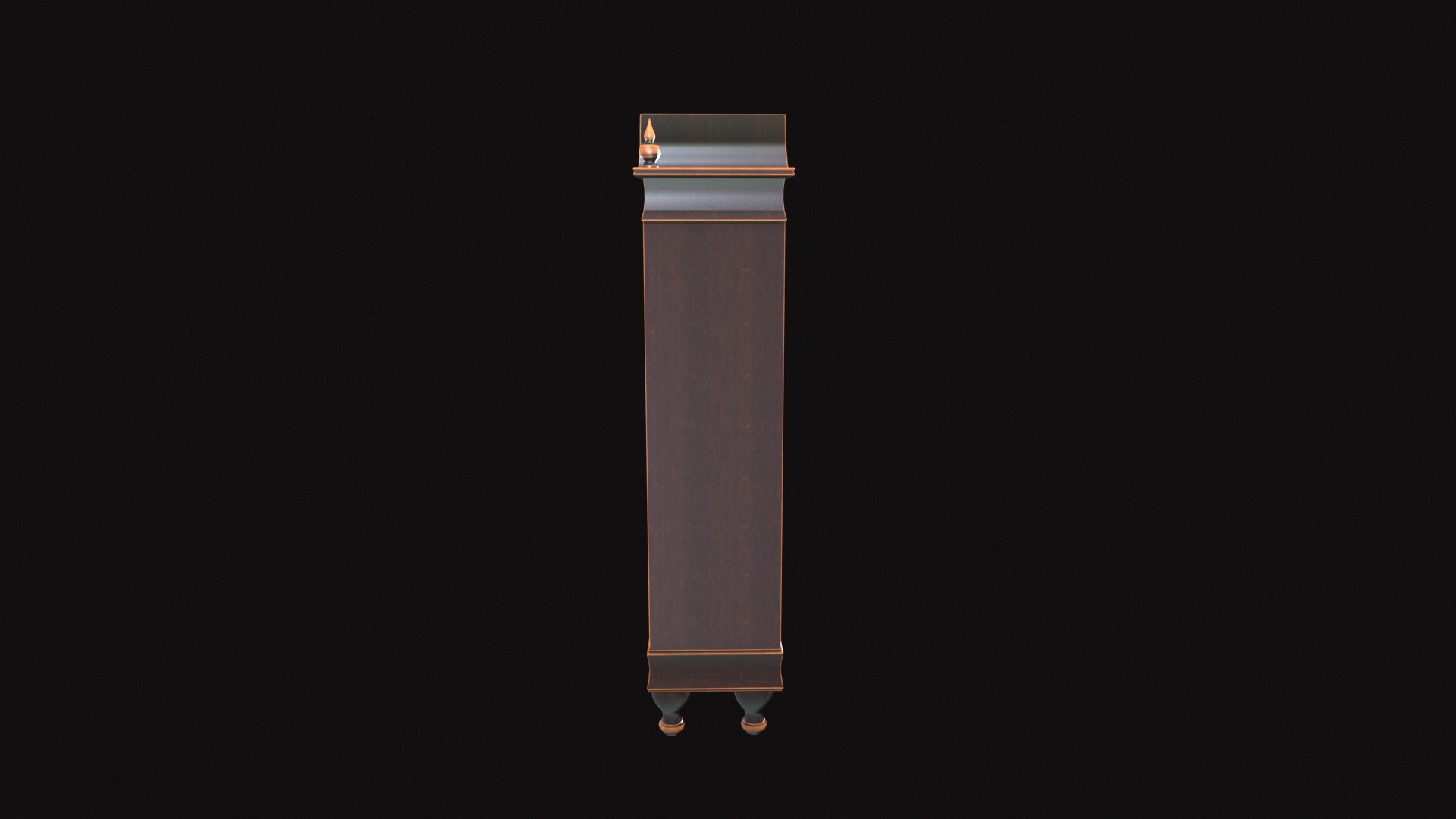 Medieval Wardrobe Low-poly 3D model_4