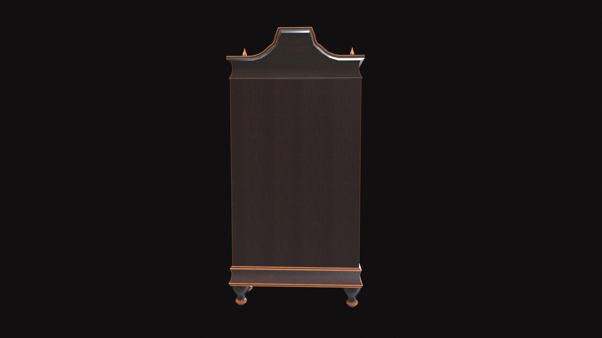 Medieval Wardrobe Low-poly 3D model_8