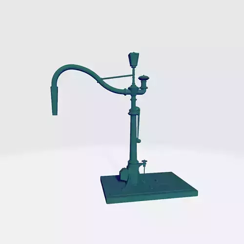 Water crane or water column HO Scale 3D Printable