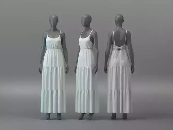 Maxi Beach Dress with Bow