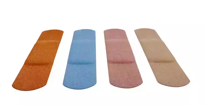 Bandage Low-poly 3D model Bandage Low-poly 3D model