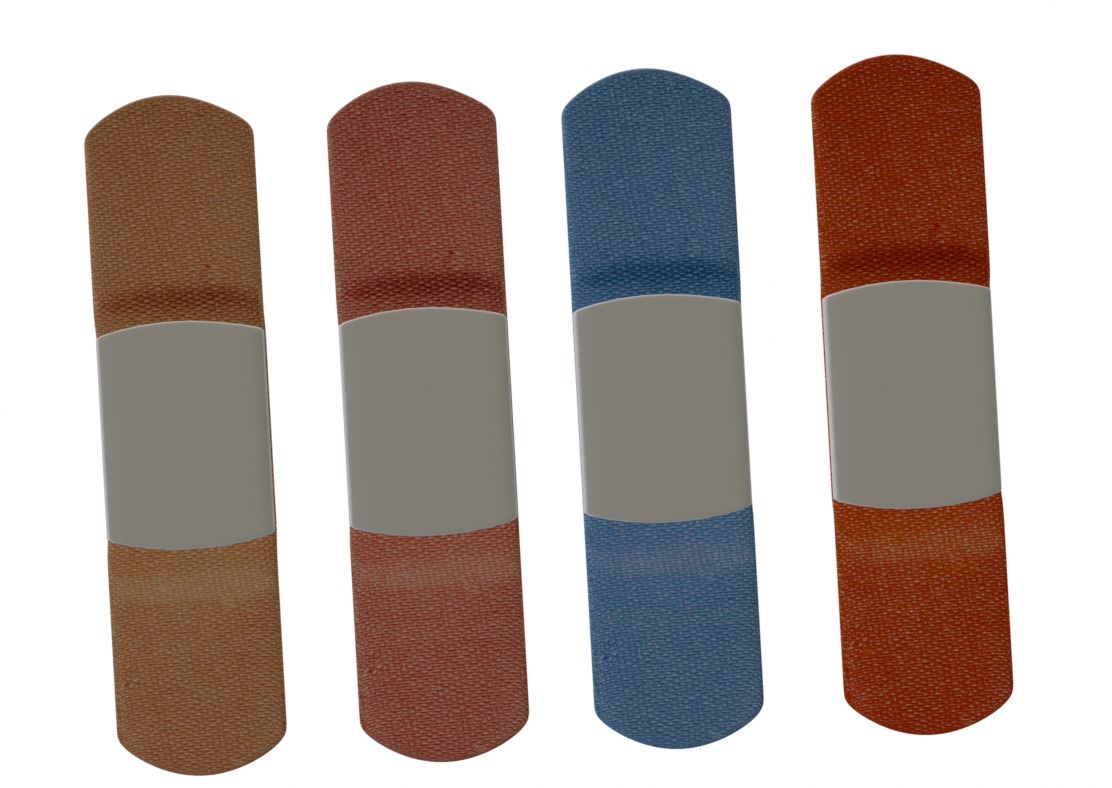 Bandage Low-poly 3D model_6