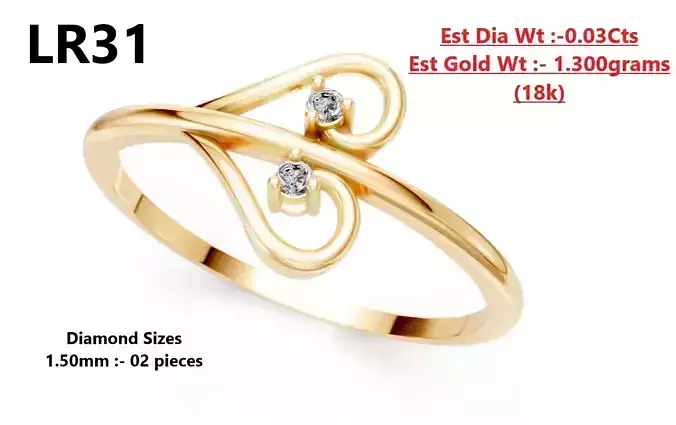 Lightweight Diamond Ring