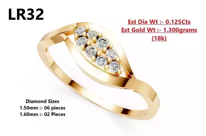Lightweight Diamond Ring