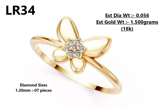 Lightweight Diamond Ring