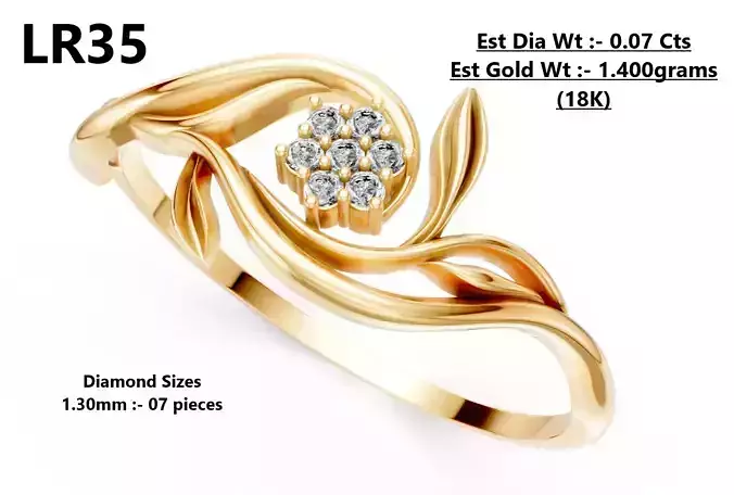 Lightweight Diamond Ring