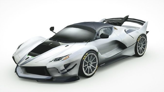 Generic Supercar v17 Low-poly 3D model