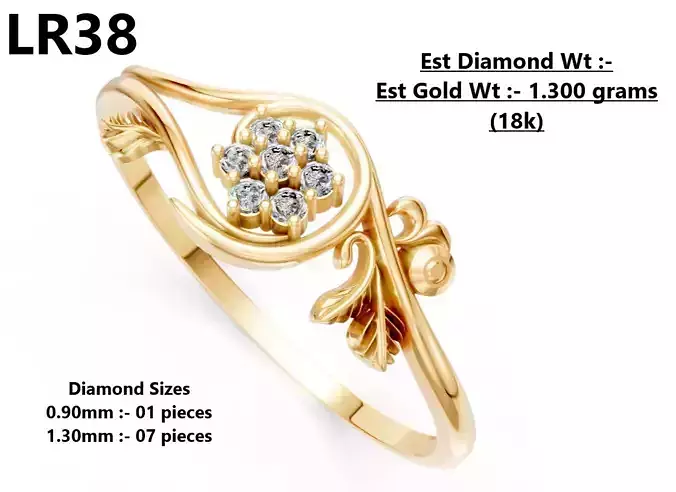 Lightweight Diamond Ring