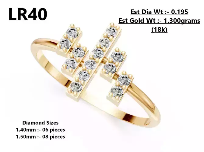Lightweight Diamond Ring