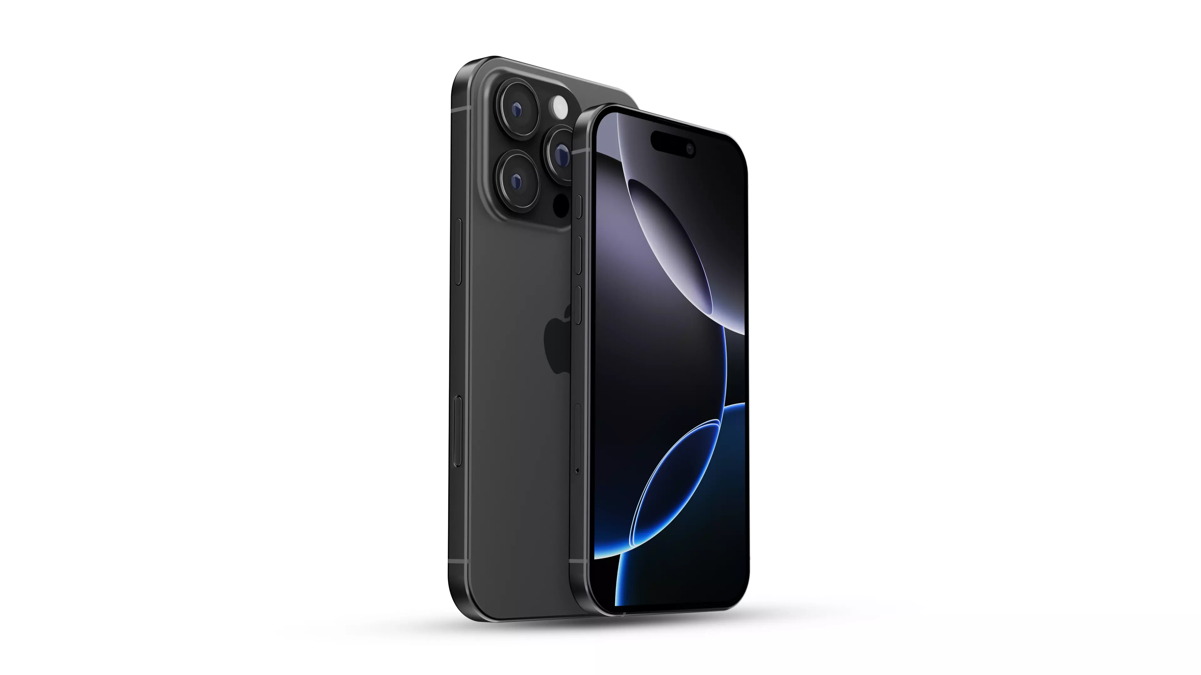 iPhone 16 Pro Black 3ds Max Low-poly 3D model