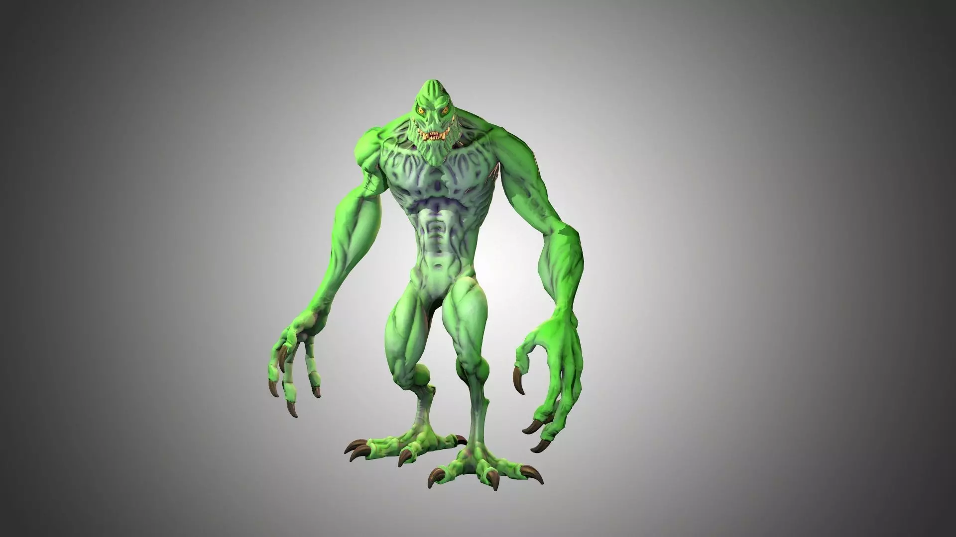 Predator Low-poly 3D model_6