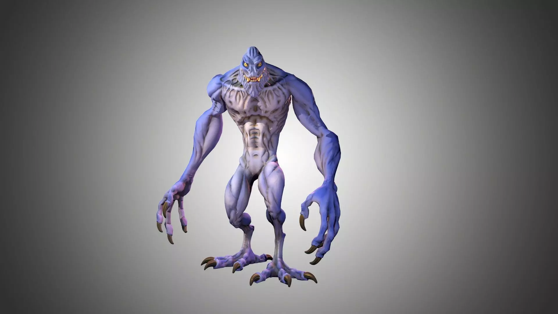 Predator Low-poly 3D model_4