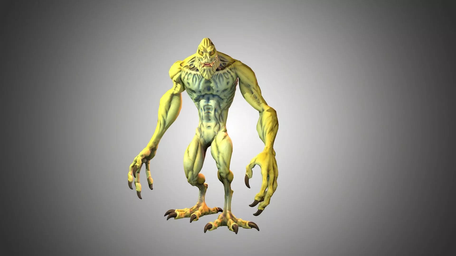 Predator Low-poly 3D model_7