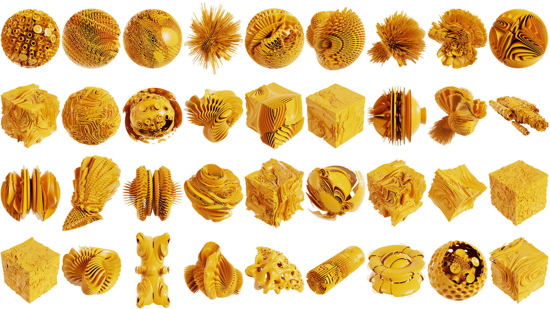 144 Abstract Objects Superbundle 3D Model Collection_3