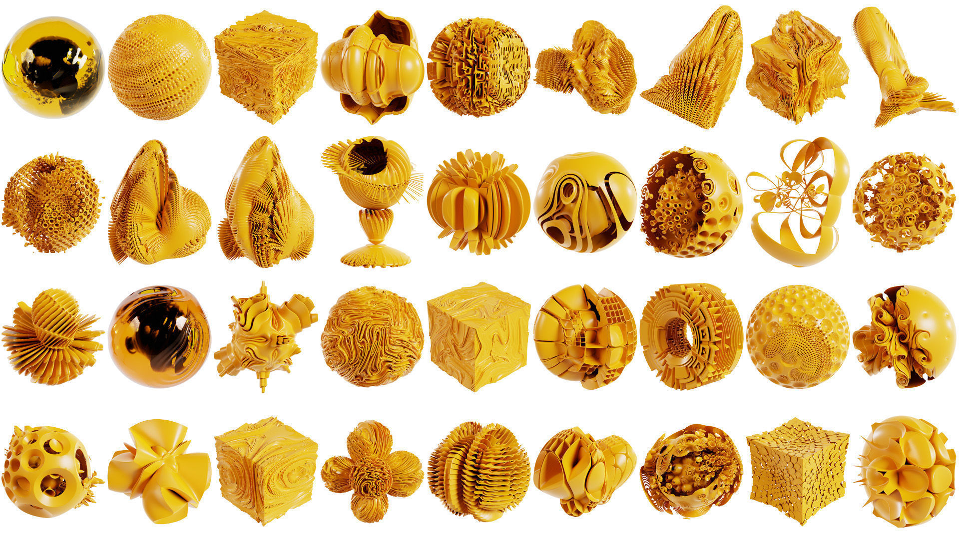 144 Abstract Objects Superbundle 3D Model Collection_2