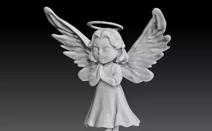Cute Little Angel 3D Model - Perfect for Christmas Decorations 3D print model