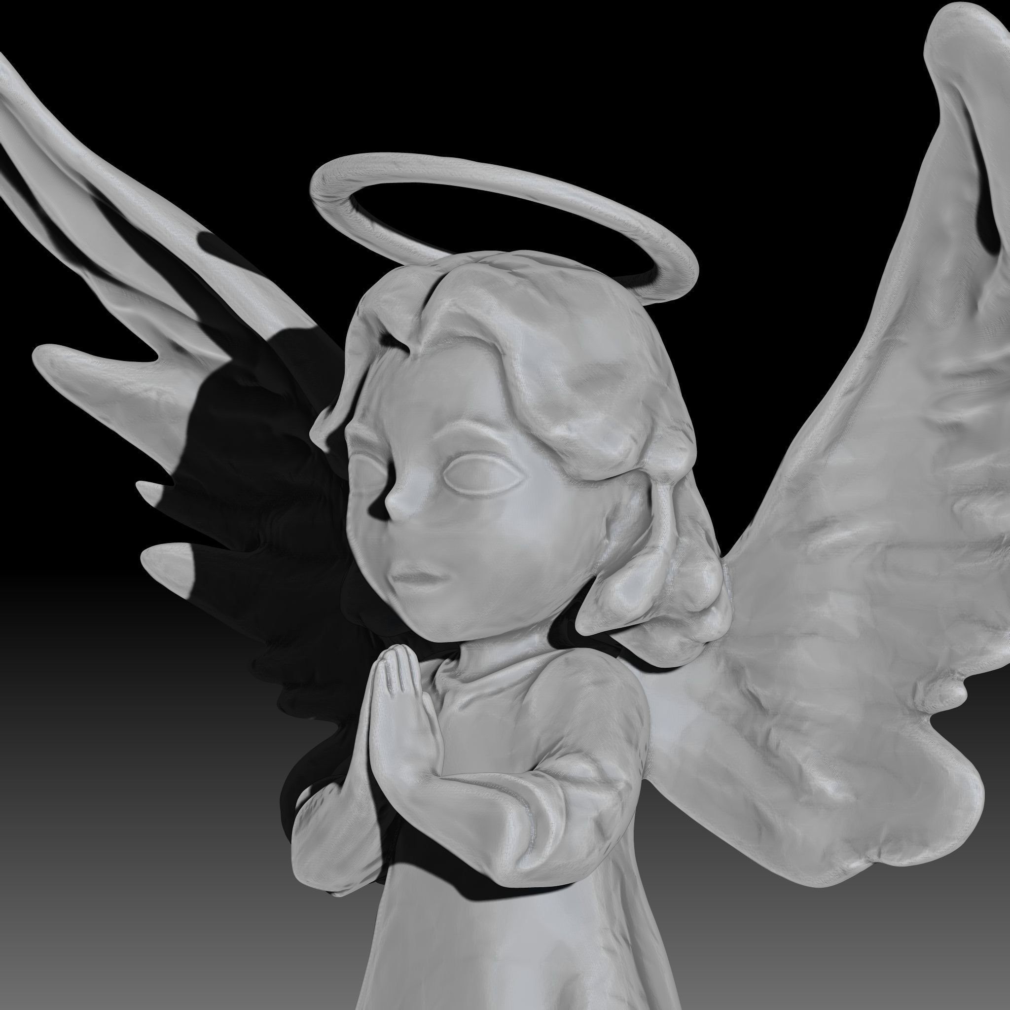 Cute Little Angel 3D Model - Perfect for Christmas Decorations 3D print model_13