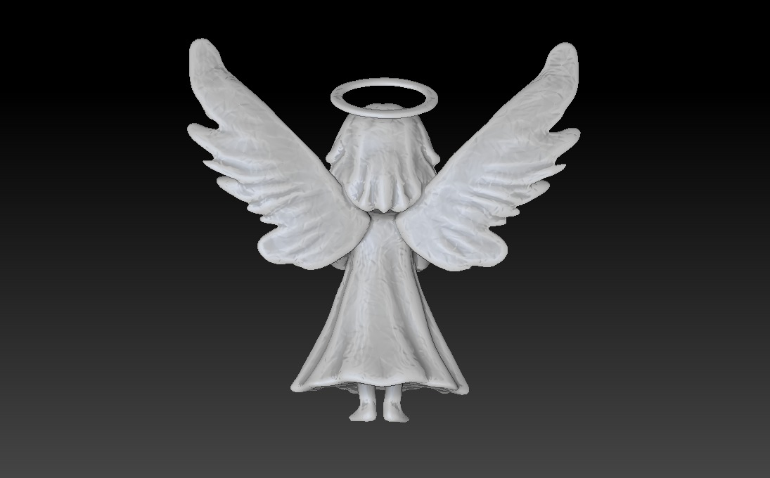 Cute Little Angel 3D Model - Perfect for Christmas Decorations 3D print model_12