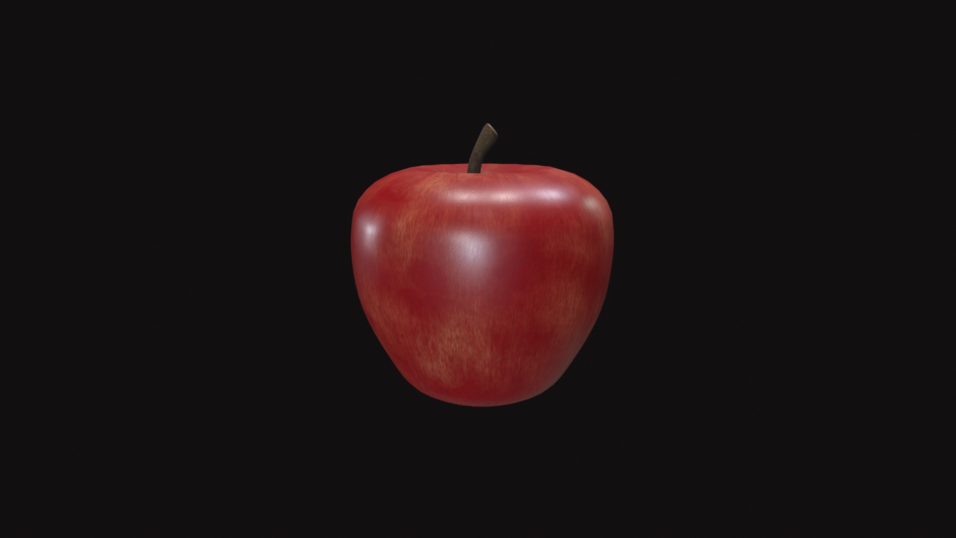 Apple Low-poly 3D model_7