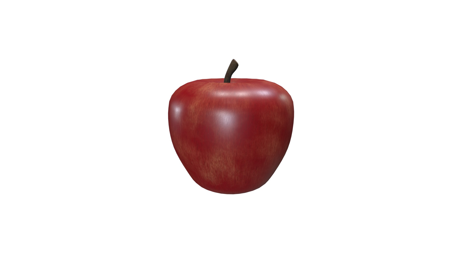 Apple Low-poly 3D model_10