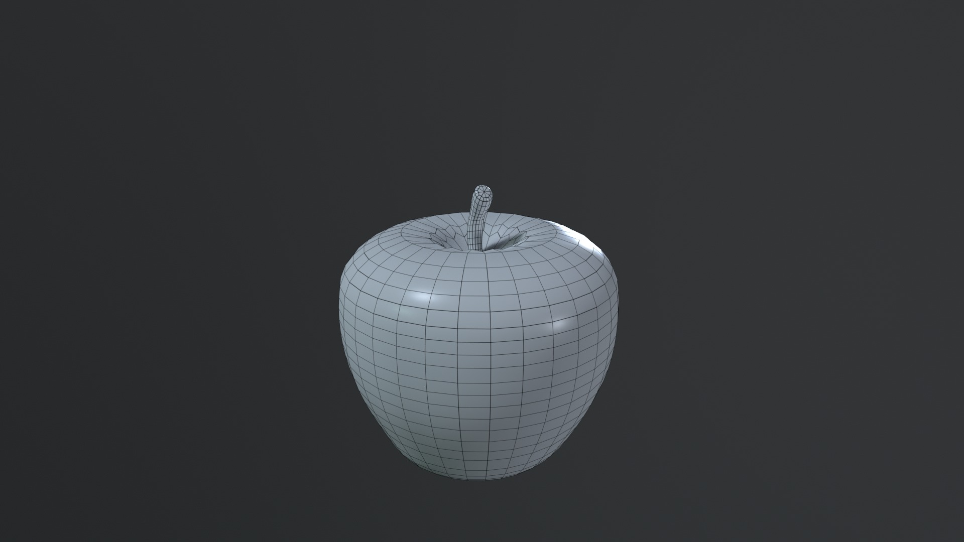 Apple Low-poly 3D model_37