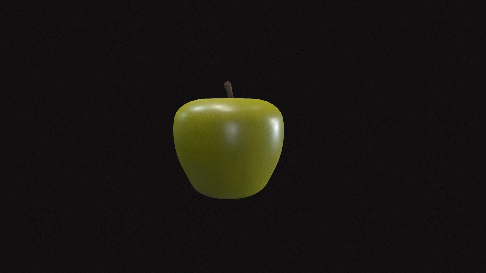 Apple Low-poly 3D model_22