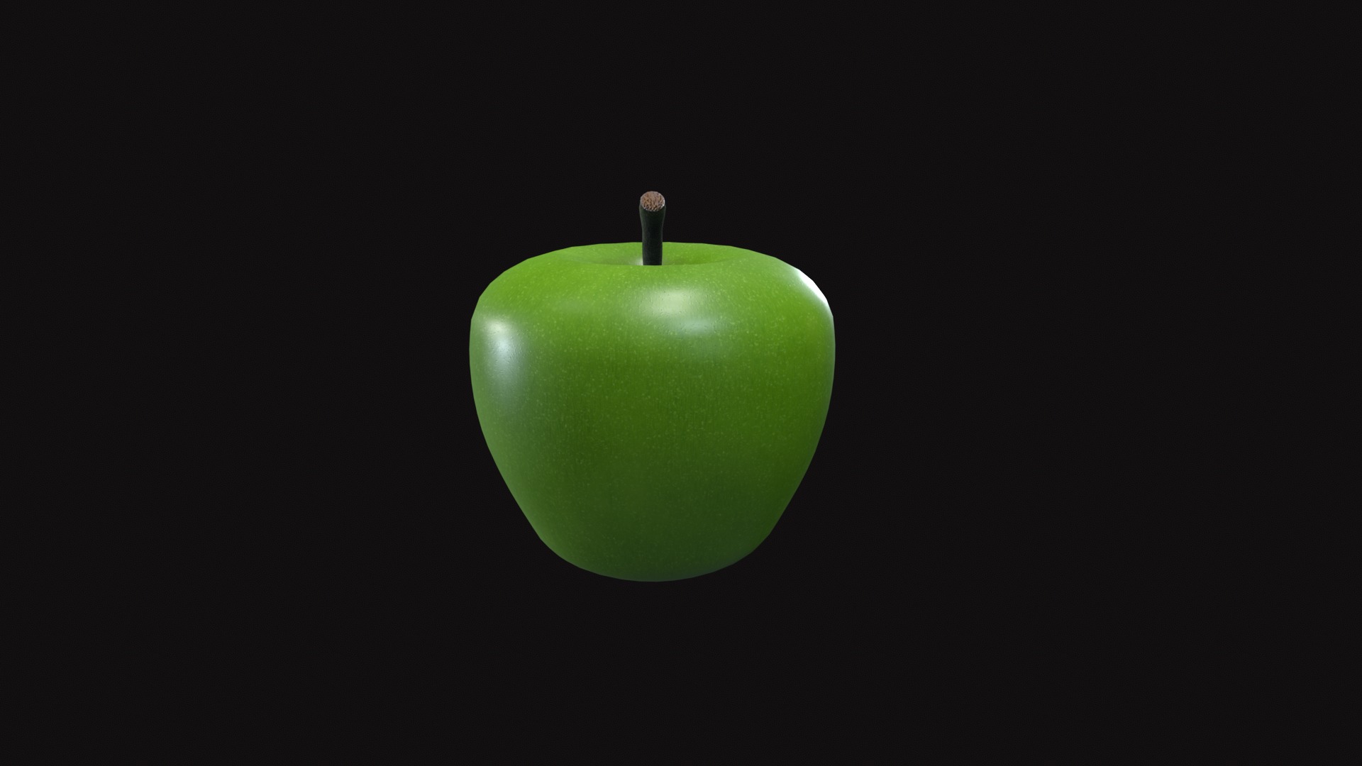 Apple Low-poly 3D model_17
