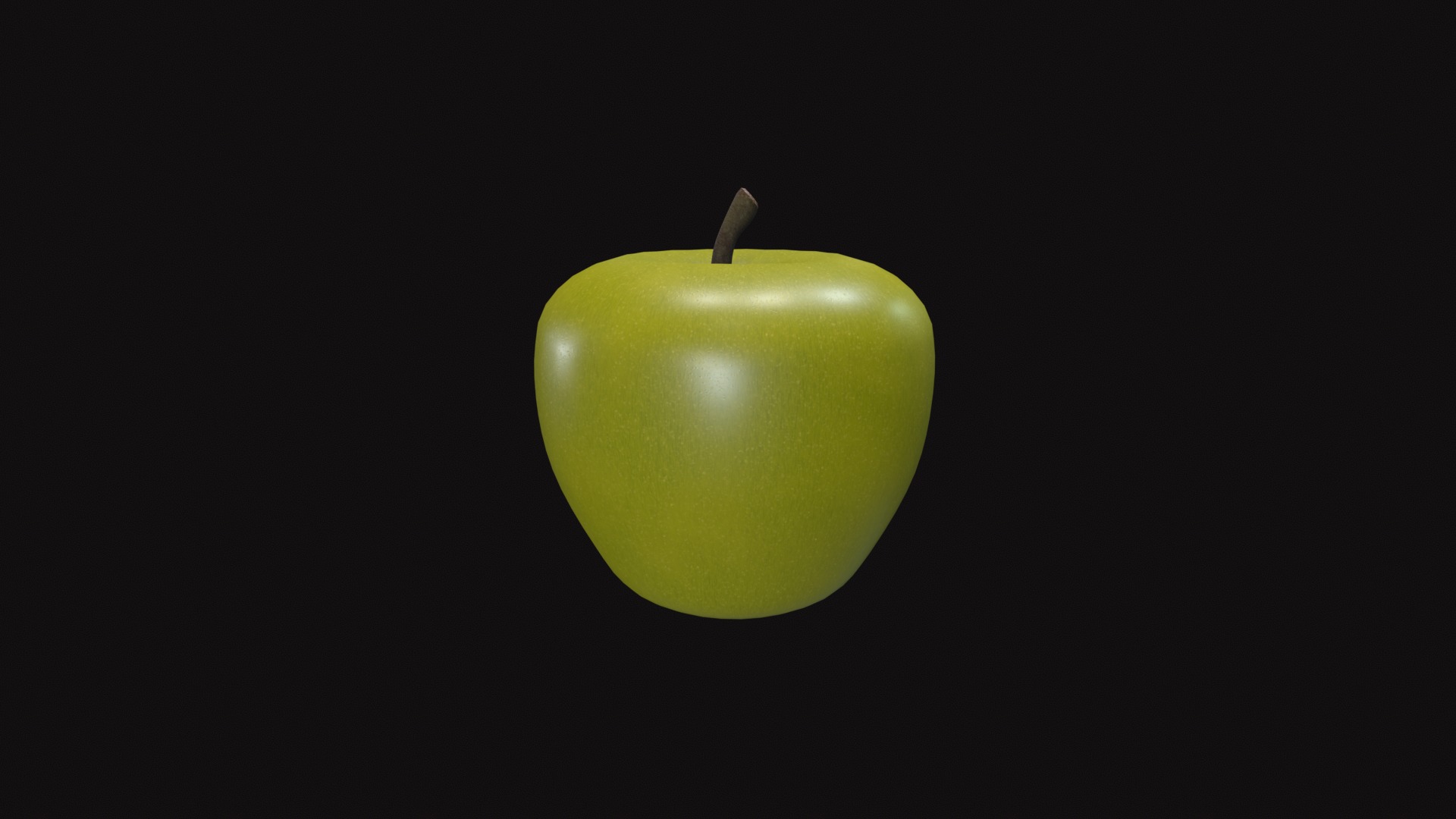 Apple Low-poly 3D model_25