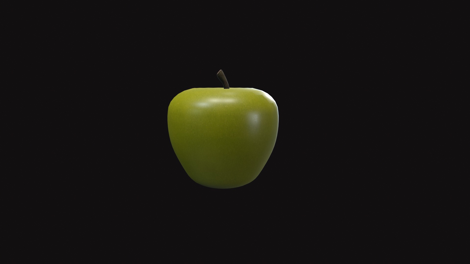 Apple Low-poly 3D model_23