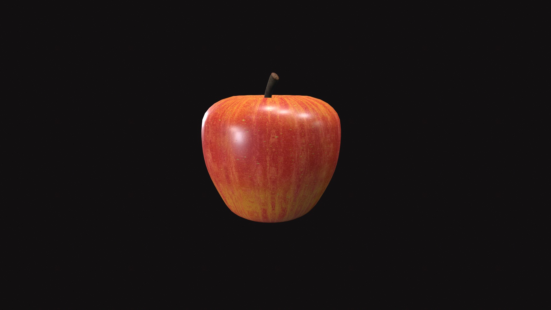Apple Low-poly 3D model_35