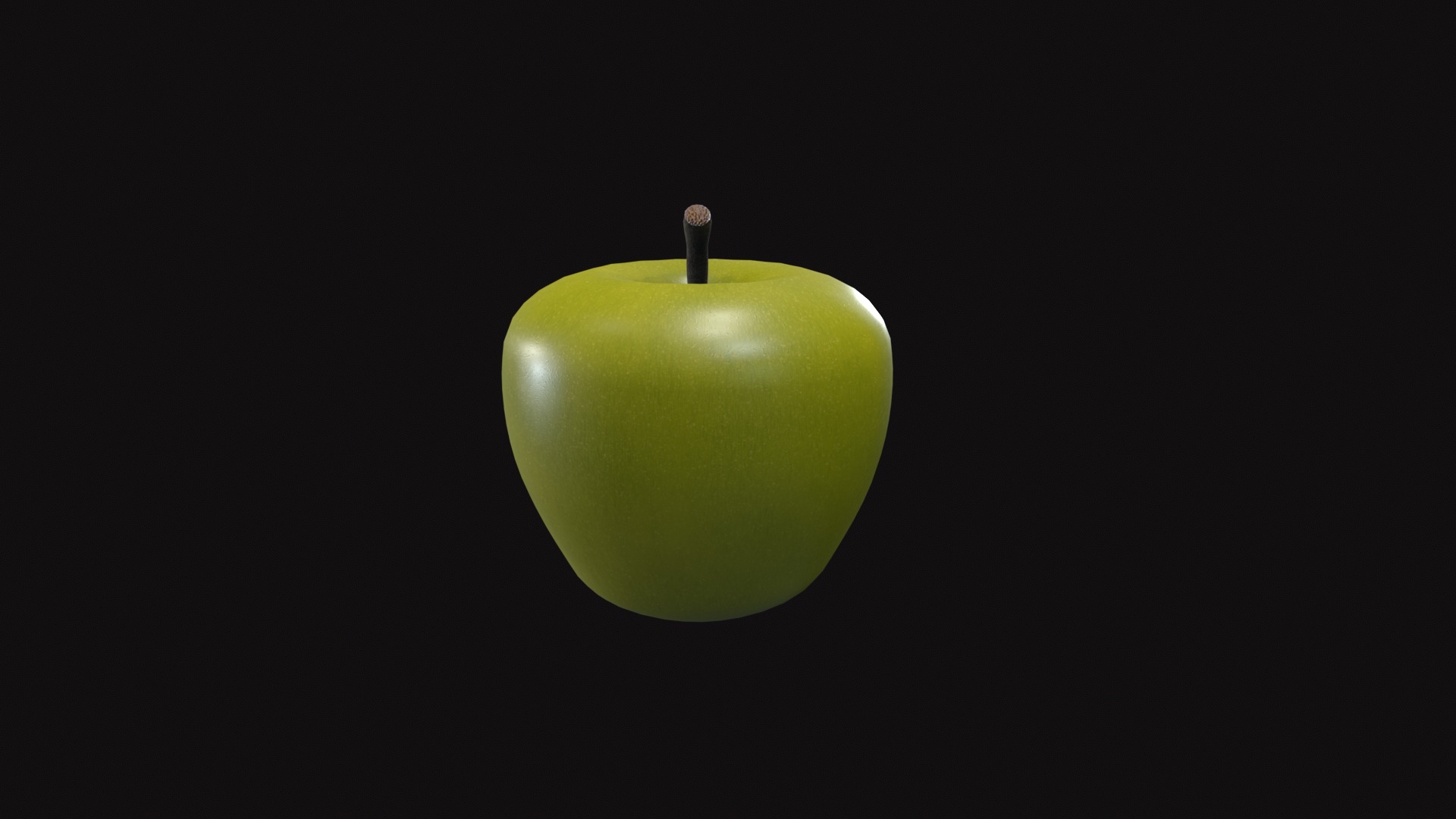 Apple Low-poly 3D model_27