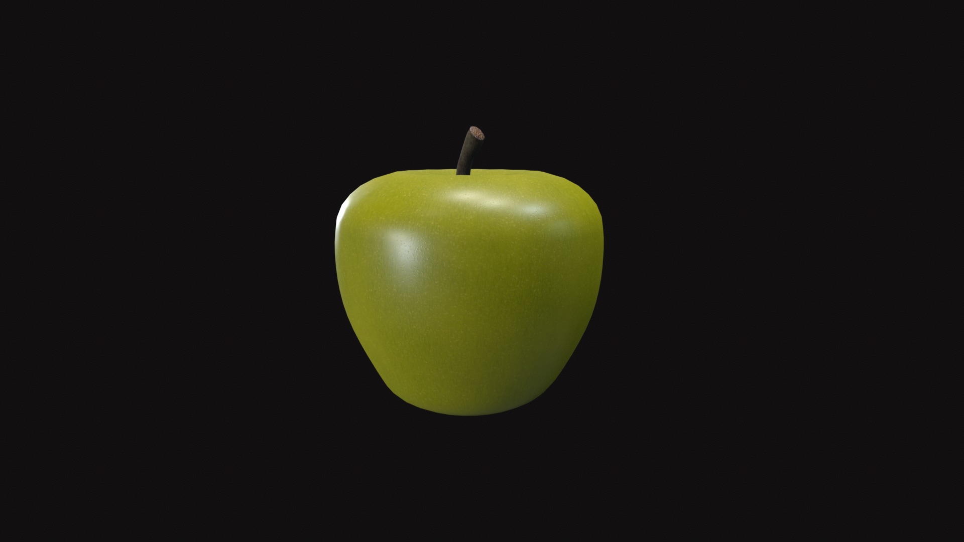 Apple Low-poly 3D model_26