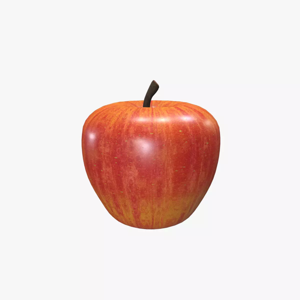 Apple Low-poly 3D model_0