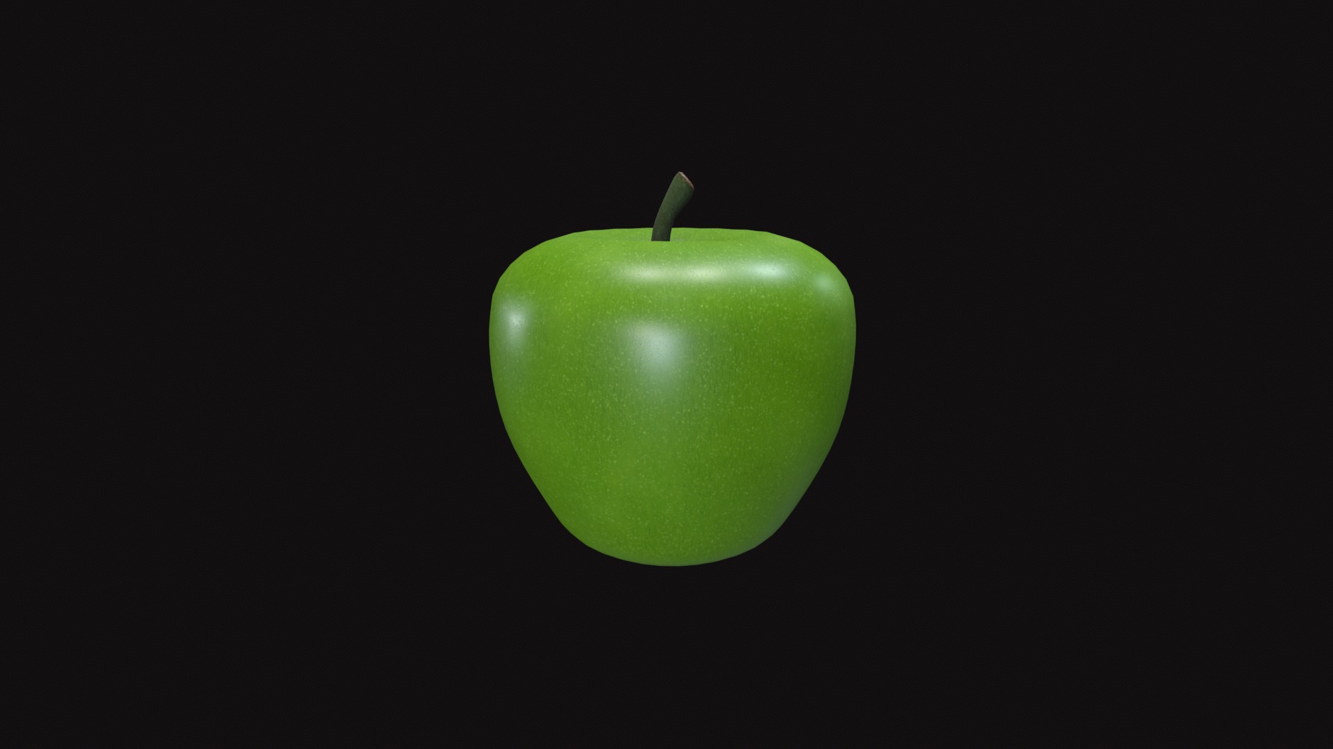 Apple Low-poly 3D model_18