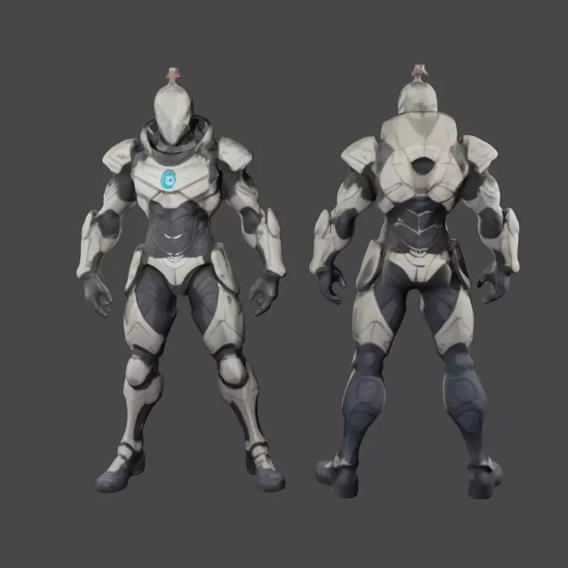 Cyber Knight 3D model 3D model_0