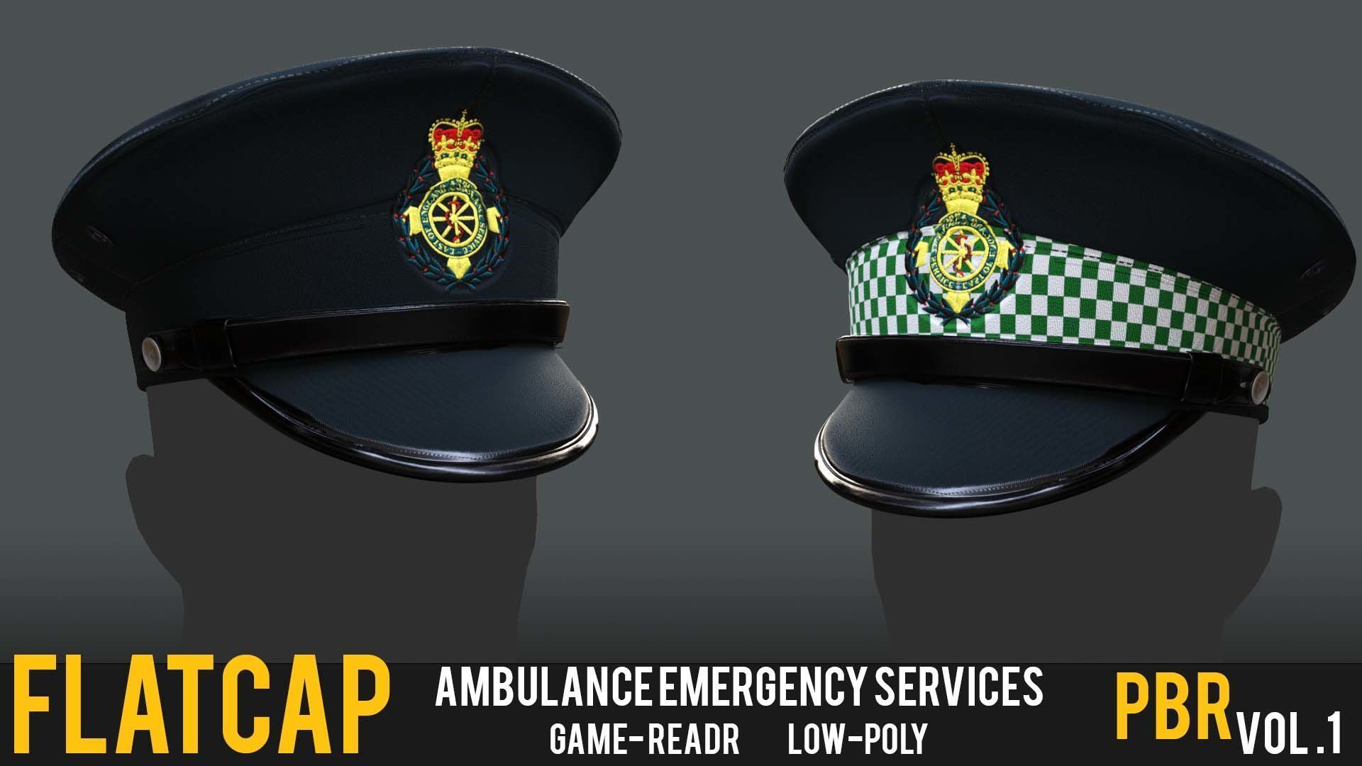 Model of London Ambulance Service Formal Uniform Low-poly 3D model_3
