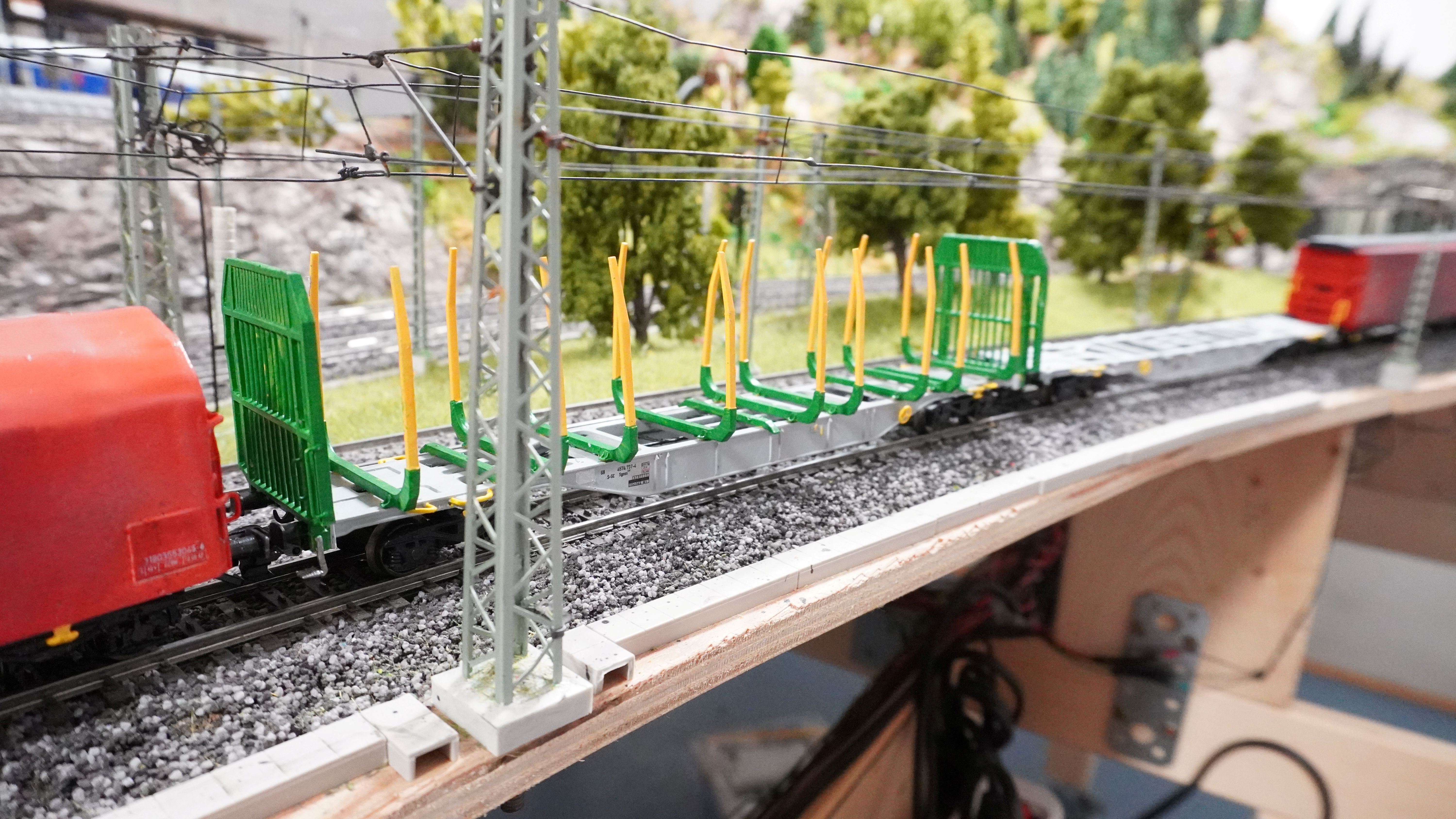Pre supported Sgnss R 9 log carrying wagon H0 Scale 3D print model_6