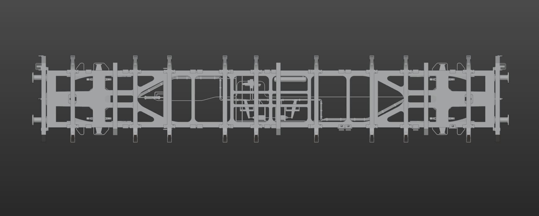 Pre supported Sgnss R 9 log carrying wagon H0 Scale 3D print model_13