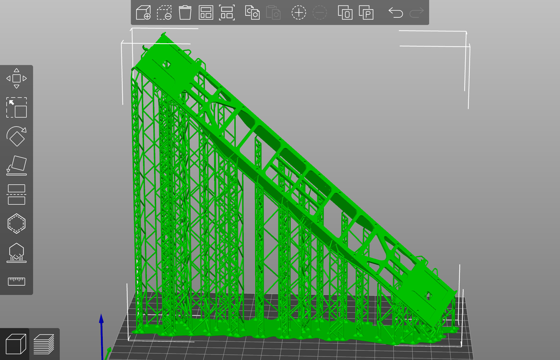 Pre supported Sgnss R 9 log carrying wagon H0 Scale 3D print model_27