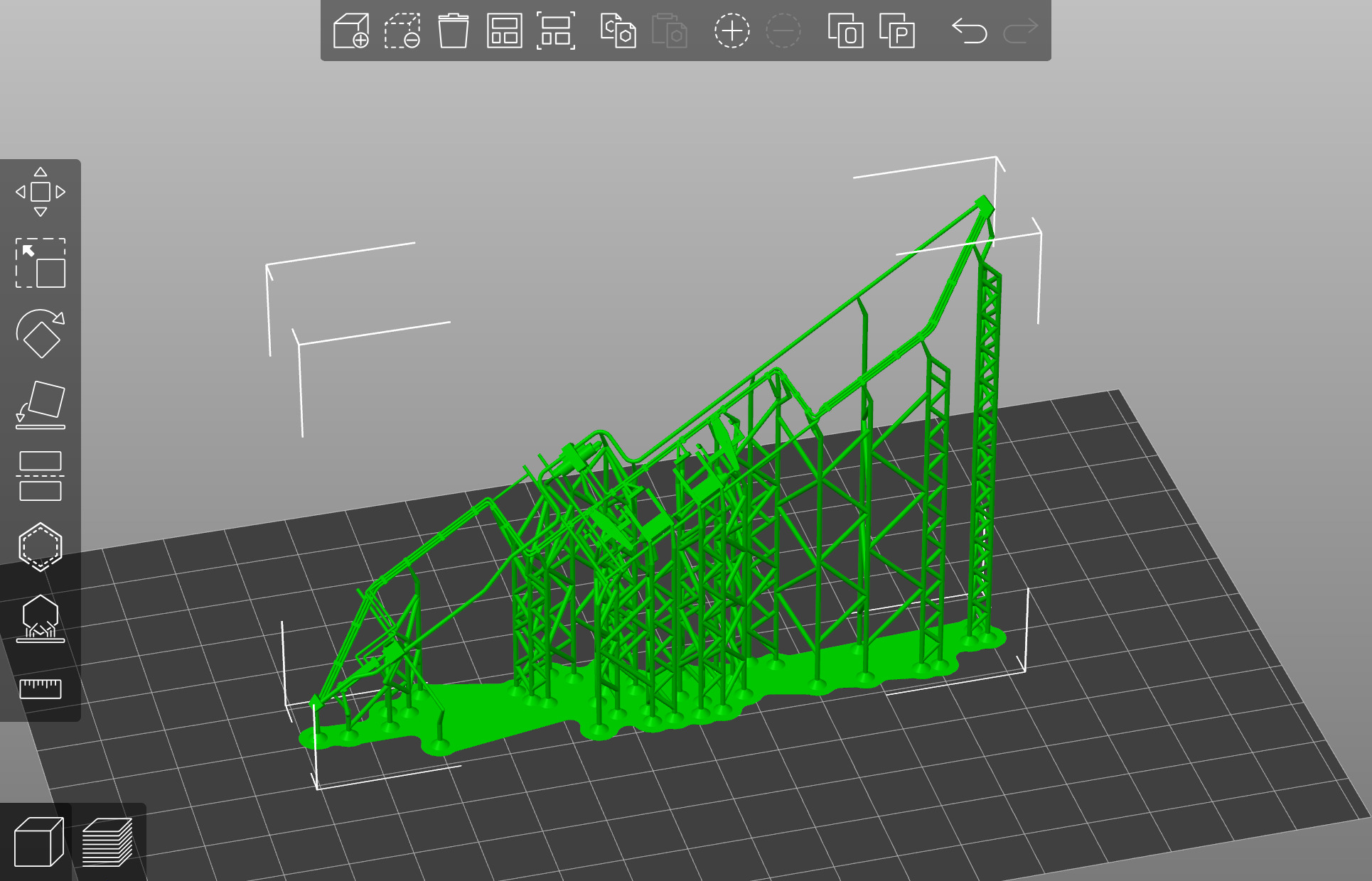 Pre supported Sgnss R 9 log carrying wagon H0 Scale 3D print model_18