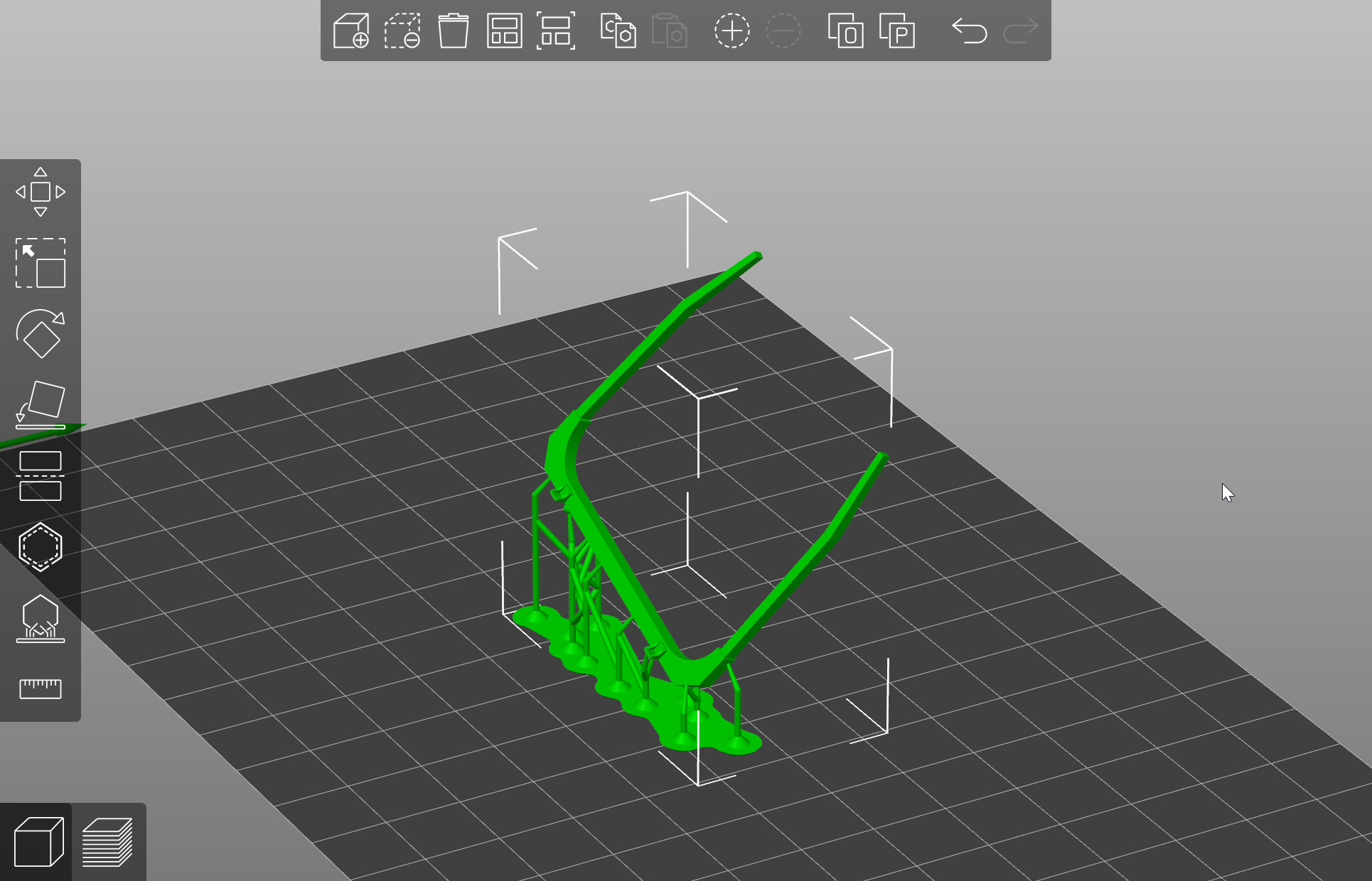 Pre supported Sgnss R 9 log carrying wagon H0 Scale 3D print model_25