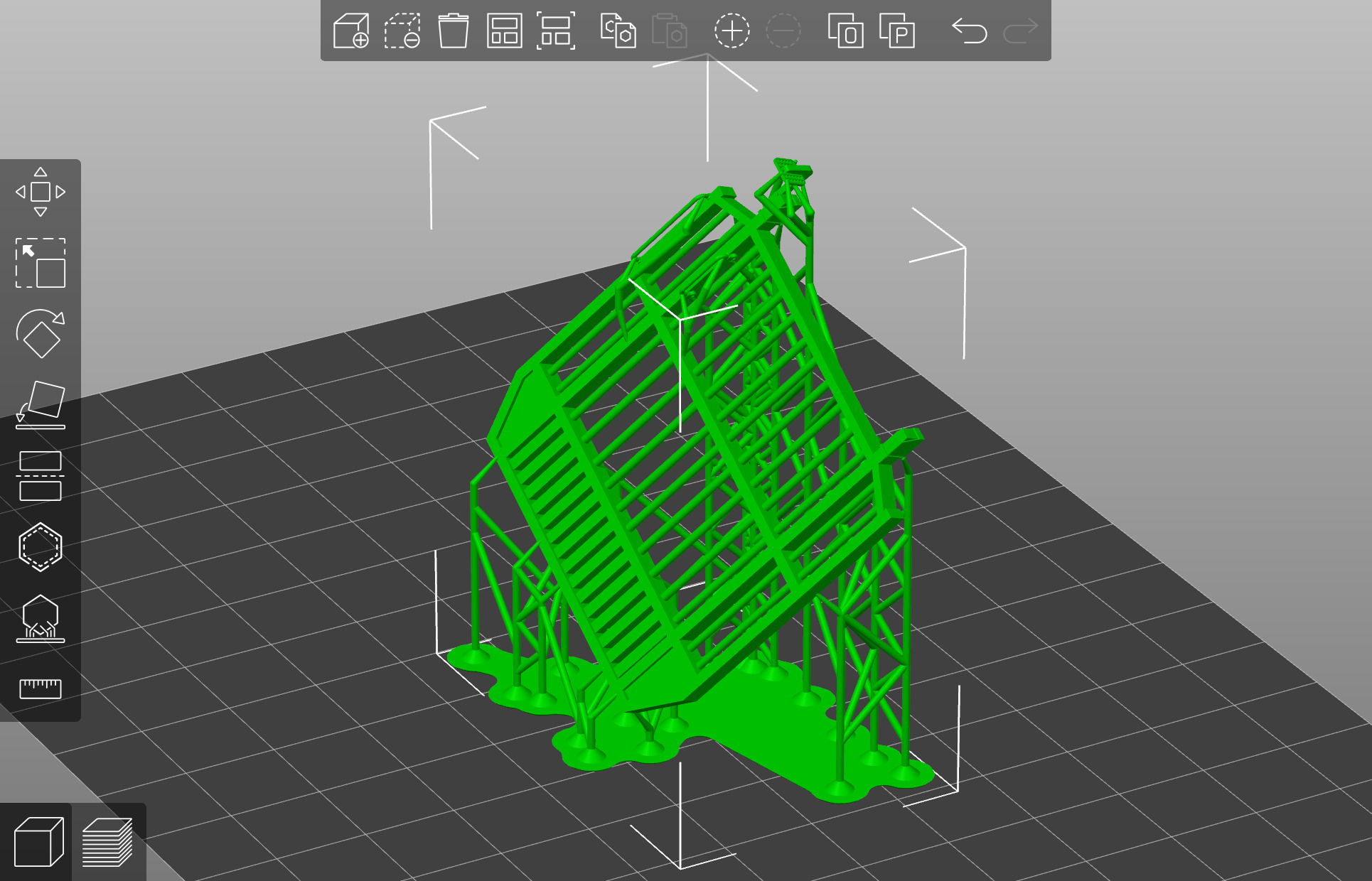 Pre supported Sgnss R 9 log carrying wagon H0 Scale 3D print model_24
